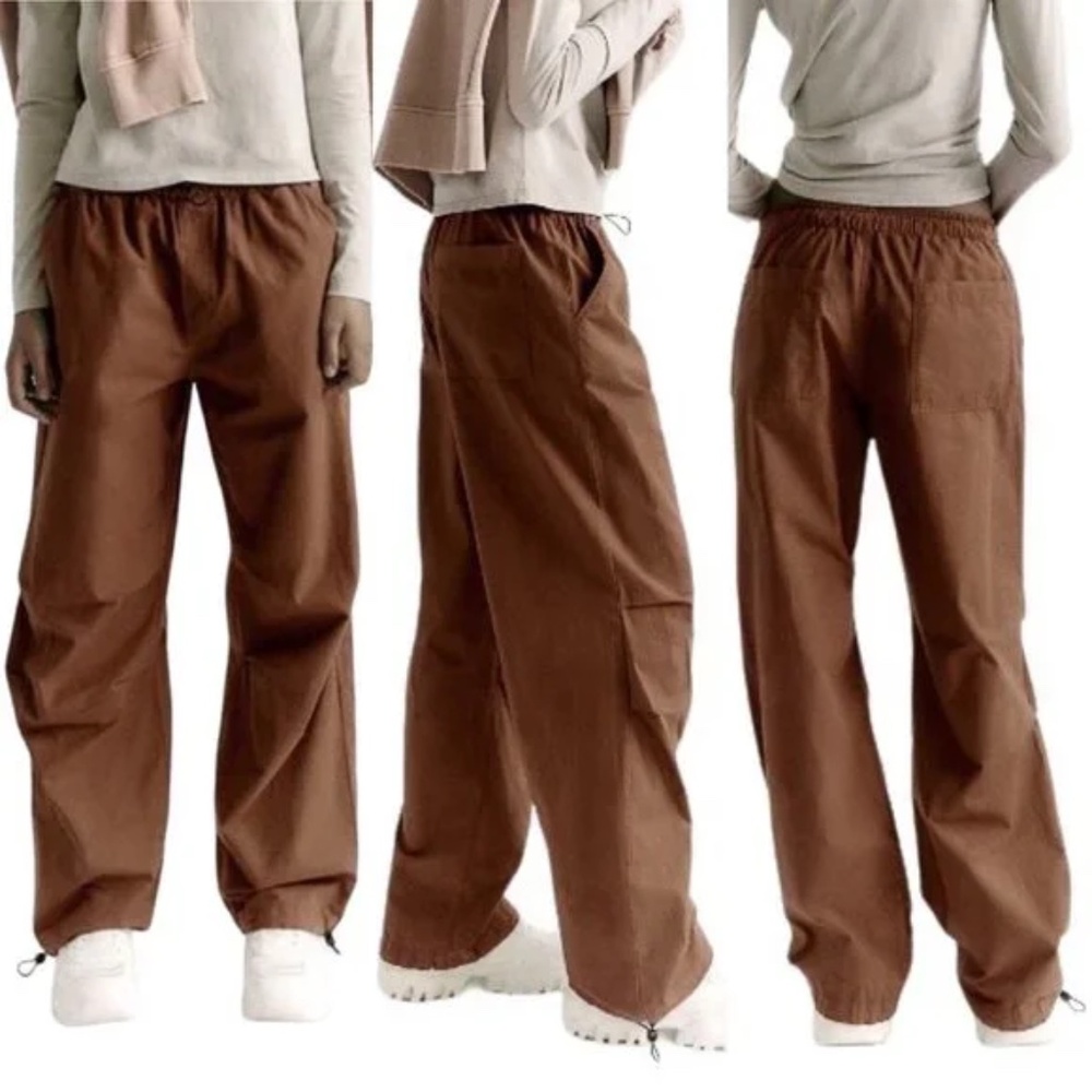 Zara ripstop parachute pants 0